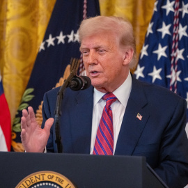 El presidente de EEUU, Donald Trump, en la Casa Blanca.