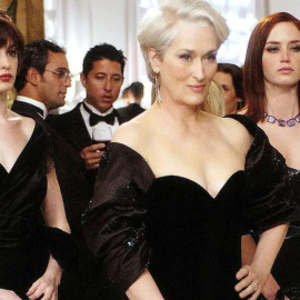 Anne Hathaway, Meryl Streep y Emily Blunt en 'El diablo viste de Prada'.