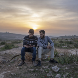 Los codirectores de No Other Land, Basel Adra y Yuval Abraham. Archivo.