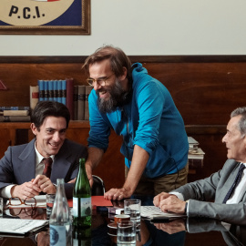 El director Andrea Segre en un momento del rodaje.