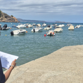 Un informador ambiental a l'espai marí protegit Natura 2000 Litoral del Baix Empordà