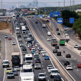 Tráfico en la Nacional IV en Madrid, a 24 de julio de 2025