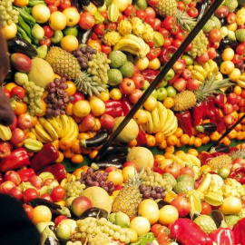 Expositor de fruites i verdures