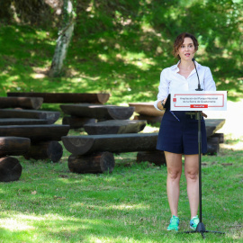 Isabel Díaz Ayuso, en una foto de archivo tomada en la localidad madrileña de Rascafría.