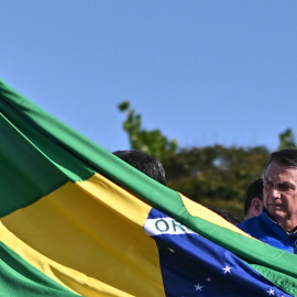 El expresidente de Brasil Jair Bolsonaro en Brasilia.