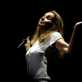 Ana Belén, durante un concierto en el festival Noches del Botánico.