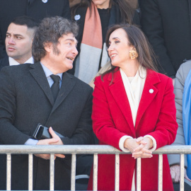 Fotografía de archivo del presidente de Argentina, Javier Milei y la vicepresidenta, Victoria Villarruel.
