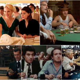 Imágenes de las películas 'Indomables', 'El golpe', 'Maverick', 'Los bingueros', y 'Atlantic City'.