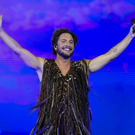 El cantante, Manuel Carrasco durante un reciente concierto.