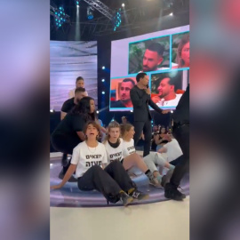 Captura del momento durante la emisión de Gran Hermano Israel