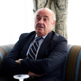 El vicepresidente del BCE, y anteriormente secretario de Estado de Economía y ministro de Economía en los gobiernos del PP, Luis de Guindos, en Santander, el pasado mes de junio.