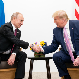 El presidente de Estados Unidos, Donald Trump, junto al presidente ruso Vladimir Putin.