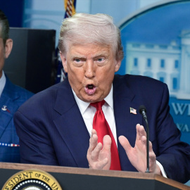 El presidente de EEUU, Donald Trump, el pasado lunes en Washington.