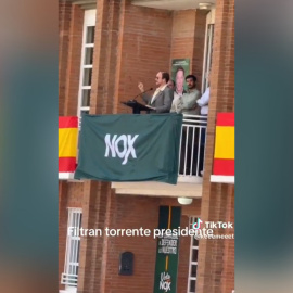 Imagen del rodaje de 'Torrente' que circula en las redes sociales.