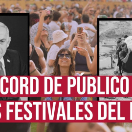 Ilustración de Netanyahu y festivales financiados por el fondo KKR