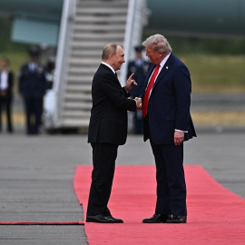 Donald Trump y Vladimir Putin en Alaska.