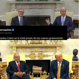 Comparación de la Casa Blanca con Biden y con Trump.
