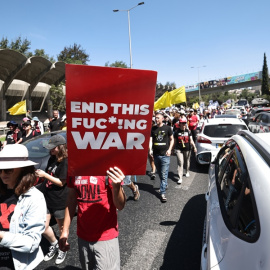 Manifestantes en Jerusalén.