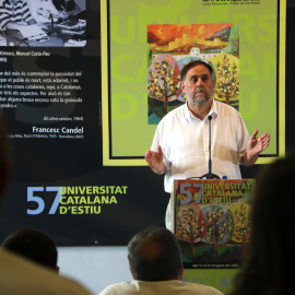 El president d'Esquerra, Oriol Junqueras, ha estat un dels convidats a l'UCE publ