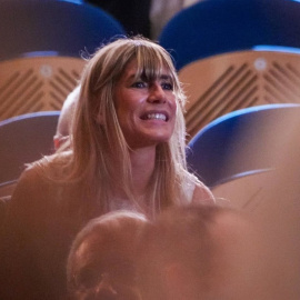 Begoña Gómez, la esposa del presidente del Gobierno Perdro Sánchez, durante la entrega del Premio Donostia a Pedro Almodóvar en el Festival de Cine de San Sebastián, en septiembre de 2024.