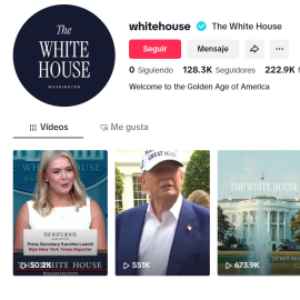 Nueva cuenta en TikTok de La Casa Blanca