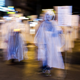 Decenas de personas durante la manifestación convocada por la Coordinadora Feminista por el 25N, a 25 de noviembre de 2024, en Valencia, Comunidad Valenciana (España).