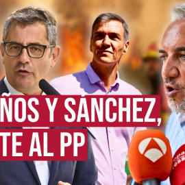 El ministro de Presidencia, Justicia y Relaciones con las Cortes, Félix Bolaños, ha criticado que un dirigente del PP "sin responsabilidad del Gobierno, perfectamente bronceado y totalmente descansado", en alusión a Elías Bendodo, haya llamado pirómana a la directora general de Protección Civil, que lleva once días luchando contra los incendios "casi sin dormir".

El ministro de Presidencia y Justicia ha respondido, a preguntas de lo periodistas, a las declaraciones del vicesecretario de Coordinación Autonómica del PP, Elías Bendodo, que llamó pirómana a la directora general de Protección Civil, Virginia Barcones. EFE.

Nuestro periodismo es posible gracias a nuestros suscriptores. Únete a la República de Público y defiende el periodismo valiente, feminista y de izquierdas: https://bit.ly/3REUOTN

Periodismo, investigación y compromiso para construir un mundo más igualitario.
¡Suscríbete ya a nuestro canal!: https://bit.ly/2U8nM0q
Visita: https://www.publico.es
Síguenos en Facebook: https://www.facebook.com/diario.publico/
Síguenos en Twitter: https://twitter.com/publico_es
Síguenos en Instagram: https://www.instagram.com/publico.es
Síguenos en TikTok: https://www.tiktok.com/@publico_es
Síguenos en Bluesky: https://bsky.app/profile/publico.es
