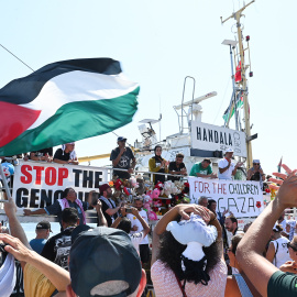 Foto de archivo del último barco de la Flotilla que partió a Gaza.