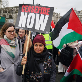 Miles de personas en Londres participan en una protesta contra el genocidio en Gaza