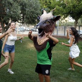 El Cabronet assaja l'espectacle de dissabte a Cervera