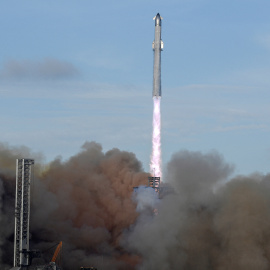 El cohete Starship de SpaceX en su décima prueba.