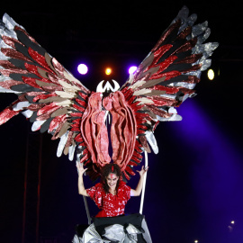 Lilit a Cal Racó durant l'Aquelarre 2024 de Cervera