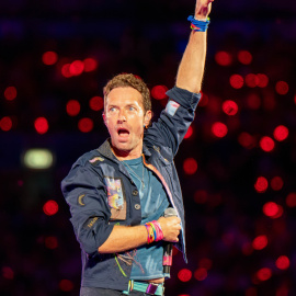 El cantante de Coldplay, Chris Martin.