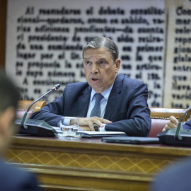 El ministro de Agricultura, Pesca y Alimentación, Luis Planas, comparece durante la Comisión de Agricultura, en el Senado.Jesús Hellín / Europa Press29 AGOSTO 2025;PLANAS;COMISIÓN;INTERIOR;SENADO29/8/2025