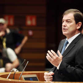 El presidente de la Junta, Alfonso Fernández Mañueco, comparece ante el Pleno de las Cortes a 29 de agosto de 2025, en Valladolid, Castilla y León (España). A lo largo del verano, los incendios han arrasado cerca de 166.000 hectáreas en Castilla y León, y la proporción de terreno ardido en León en León representa el 31% del total en España.Photogenic/Claudia Alba / Europa Press29 AGOSTO 2025;MAÑUECO;COMPARECENCIA;VALLADOLID;CASTILLA Y LEÓN;INCENDIOS FORESTALES;29/8/2025