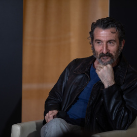 Luis Zahera durante una rueda de prensa previa en el Hotel Arts, en Barcelona.