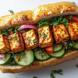 Sándwich vietnamita vegano