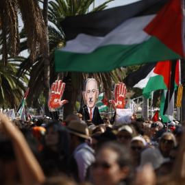 Despedida a la Global Sumud Flotilla en el Puerto de Barcelona.