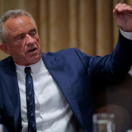 Robert F. Kennedy Jr. durante una reunión del gabinete de gobierno de Donald Trump en la Casa Blanca.