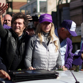 Foto de archivo de Karina Milei junto al presidente de Argentina, Javier Milei.