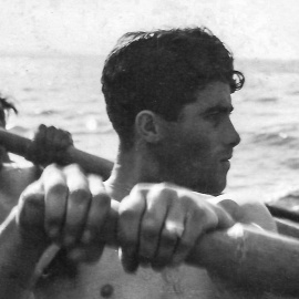 Moisés Trancho, durante su formación militar en Egipto.