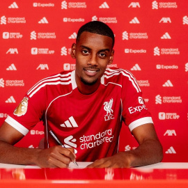 El futbolista Alexander Isak, por el que el Liverpool FC ha pagado 150 millones de euros.