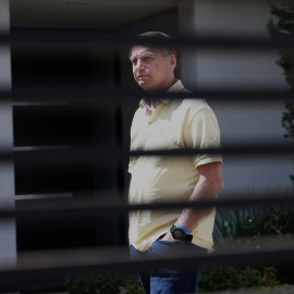 El expresidente de Brasil Jair Bolsonaro, en su residencia, donde permanece en arresto domiciliario.