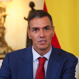 El presidente del Gobierno, Pedro Sánchez, en Londres.