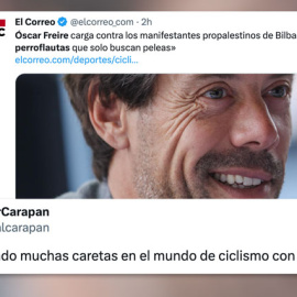 Críticas a las palabras de Óscar Freire.