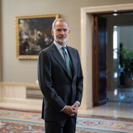 El rey Felipe VI recibe al Comité Ejecutivo de la Confederación Española de la Pequeña y Mediana Empresa (CEPYME), en el Palacio de la Zarzuela, a 3 de septiembre de 2025, en Madrid (España).