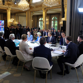 Reunión de apoyo a Ucrania en París.