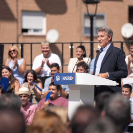 Alberto Núñez Feijóo durante la inauguración del curso político del PP de Madrid.