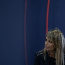 Maribel Vilaplana durante un acto en homenaje al fundador del Levante, José Ballester.