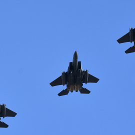 Tres aviones de combate de Estados Unidos.